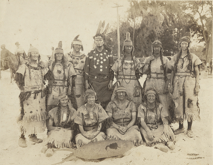 Interesting picture of Redmen and Women taken probably between 1918 and 1922.