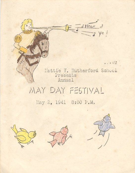 Festival Title page, MattieV May Festival program