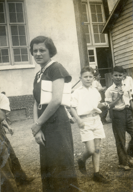 Unidentified Teacher with Students