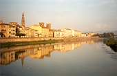 Reflections in the Arno River by Alexandra Agostino