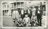 8 Redmen with Percy Leon Thomas, Sr. on right