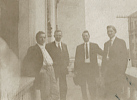 Percy Leon Thomas and associates on the balcony of the Tax Office in the old Post Office building in downtown Jacksonville