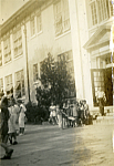 Front entrance of MattieV Rutherford School about 1938-41